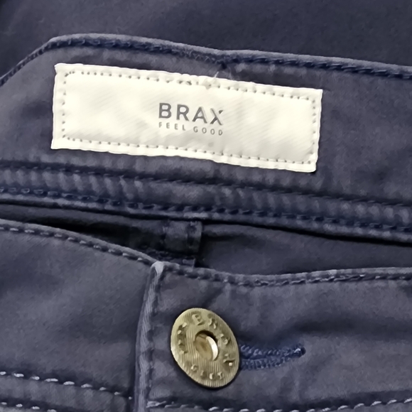 Brax Feel Good Mens Pants Blue Cooper Fancy Regular 32/34 - Picture 6 of 9